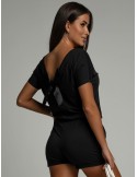 Salopeta neagra cu fundita 2582 - Magazin online - Boutique